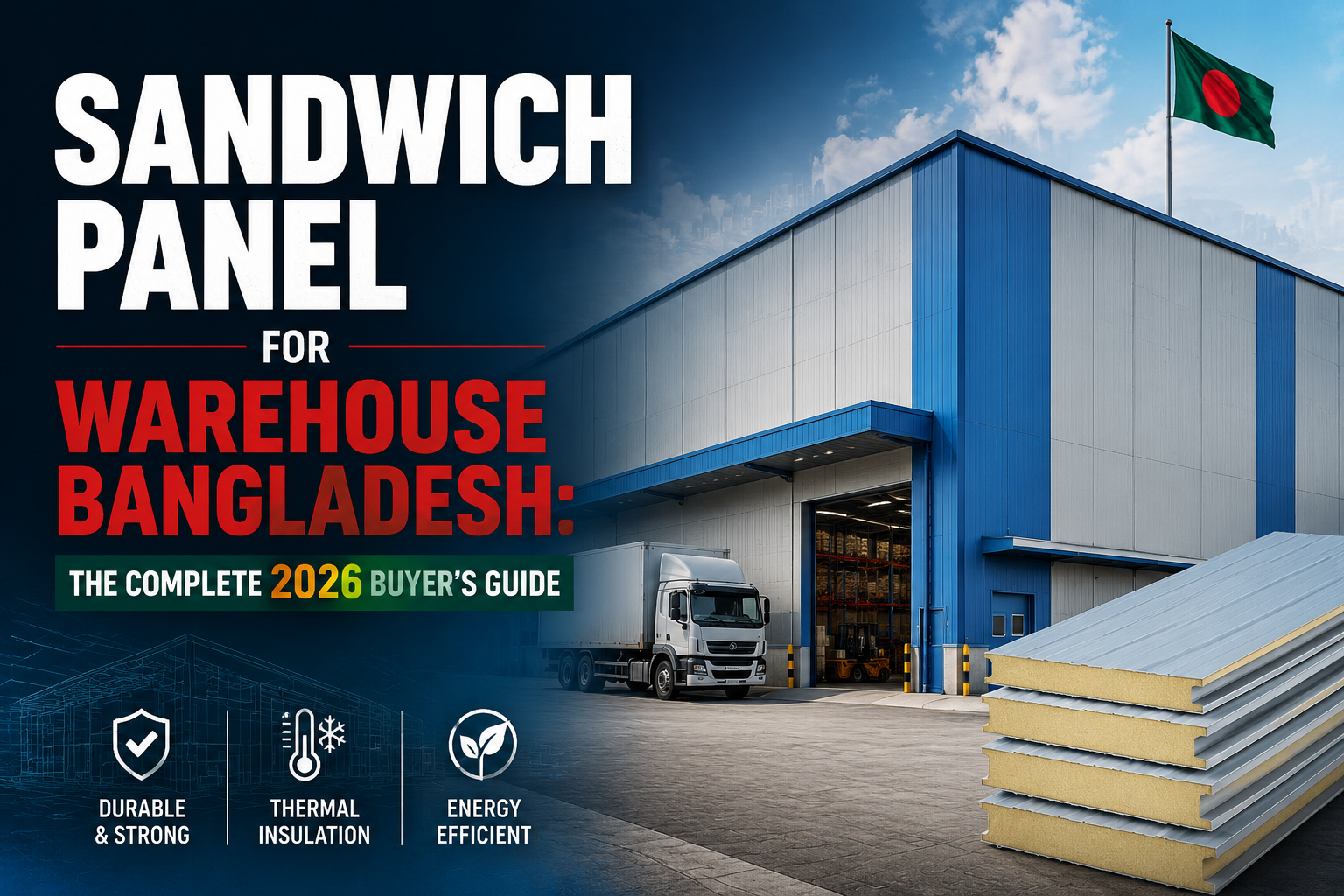 "Sandwich Panel for Warehouse Bangladesh: The Complete 2026 Buyer's Guide". Modern design, , , aesthetic. Background imagery